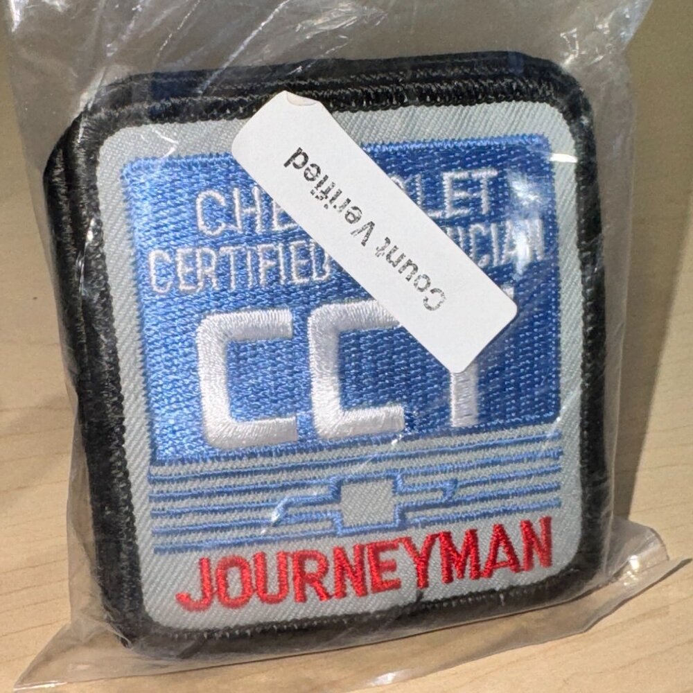 10 Chevrolet Certified Technician Journeyman Mechanic Uniform Patchs Lot New